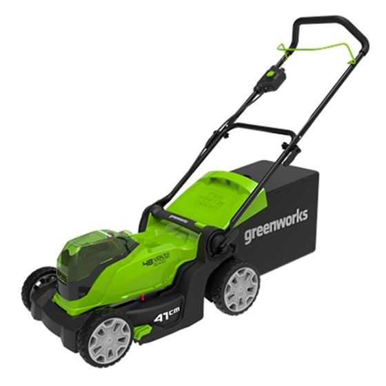 Газонокосилка аккумуляторная GreenWorks G24X2LM41K2x 24V 41см 2хАКБ 4Ач и ЗУ (2512607UD)