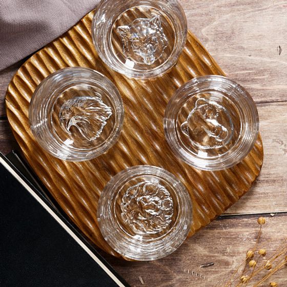 Набор из 4-х стаканов для виски SPIRIT OF ANIMALS 300мл