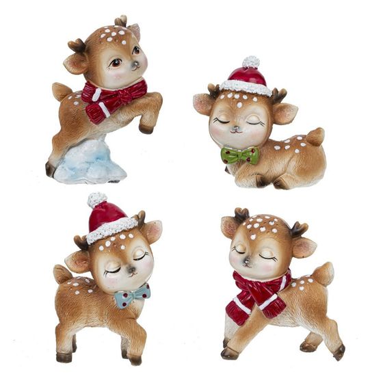 Фигурка декоративная &quot;Олененок&quot;, L5,5 W3 H8 см, 4в.
