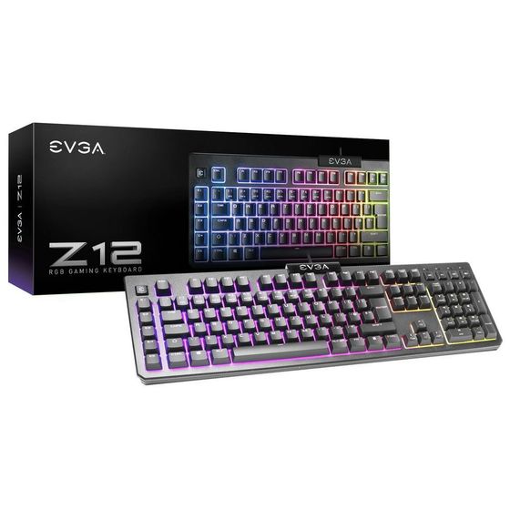 Клавиатура EVGA 834-W0-12RU-KR LED игровая проводная черный (9834-W0-12RU-KR)