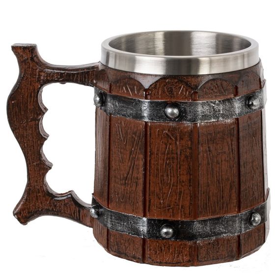 Кружка &quot;Бочка&quot;, 450 мл, L14,5 W10,5 H11,5 см