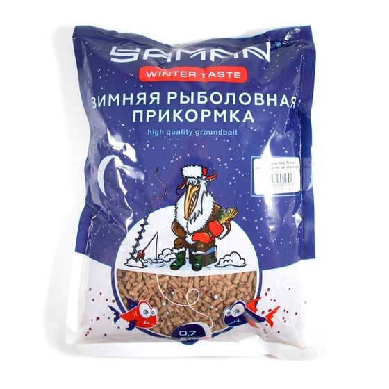 Прикормка Yaman Winter Taste гранулы 3мм, Плотва зимняя тутти-фрутти, оранжевый, 700 г