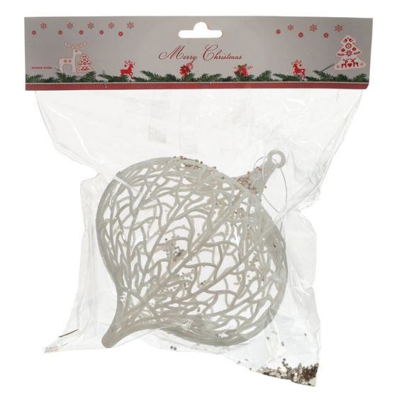 Украшение новогоднее &quot;Шар&quot;, D 15 см, L15 W15 H19 см