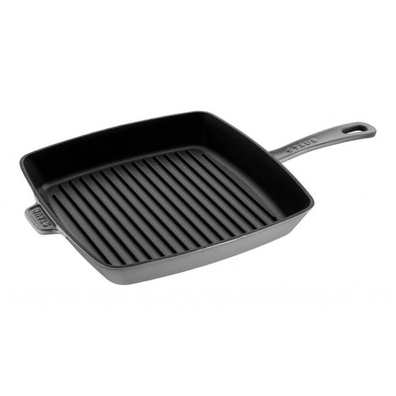 Staub Bbq 26 X 26 CM Grafitowa Patelnia Grillowa Żeliwna