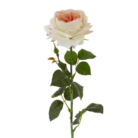 Цветок искусственный "Роза" (Real Touch), L10 W10 H60 см