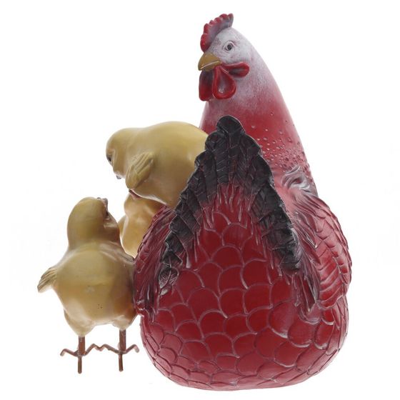 Фигурка декоративная &quot;Курица с цыплятами&quot;, L19 W16 H18 см