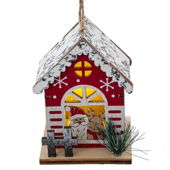 Изделие декоративное с подсветкой &quot;Домик&quot; (LR54х3), L7,5 W7 H9,5 см, 3в.