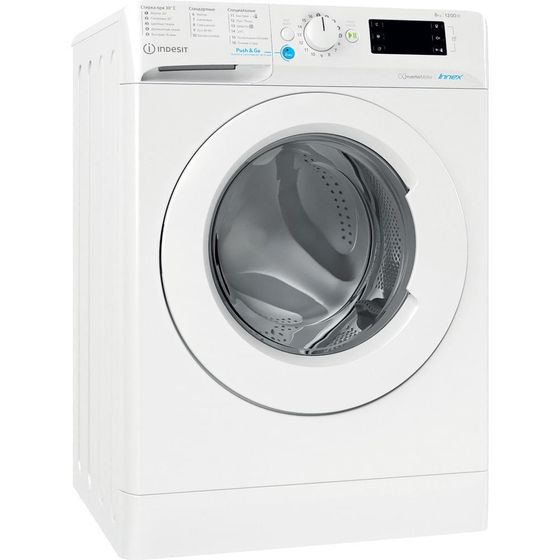 Стиральная машина Indesit BWE 81282 L белый 8кг, 1200об/мин, инверторная