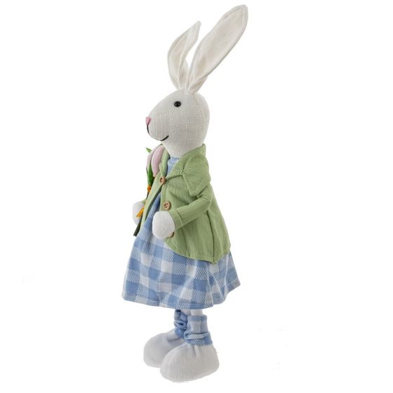 Игрушка набивная &quot;Заяц/Зайка&quot;, L16 W9 H38 см, 2в.