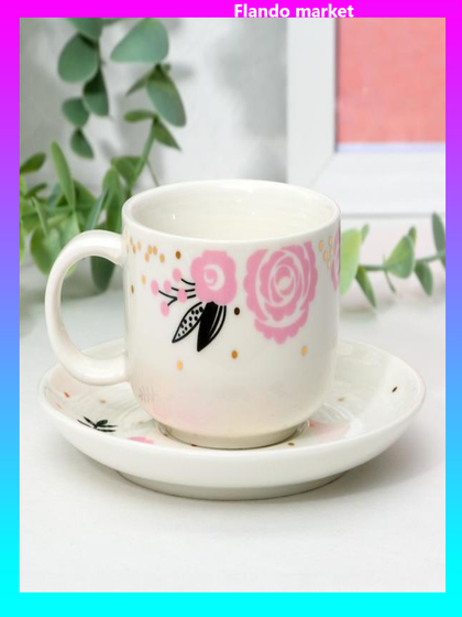 !09 Кофейная пара «Розы», 140 мл