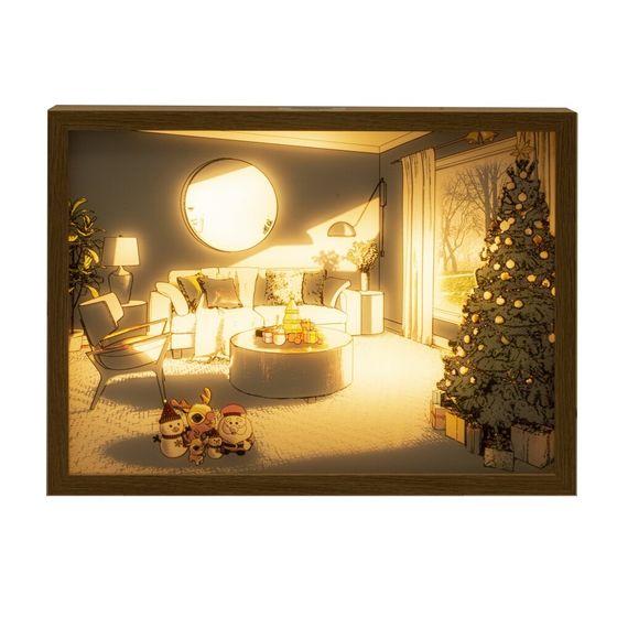 Панно (подсветка, USB), L31 W4 H23 см, 2в.