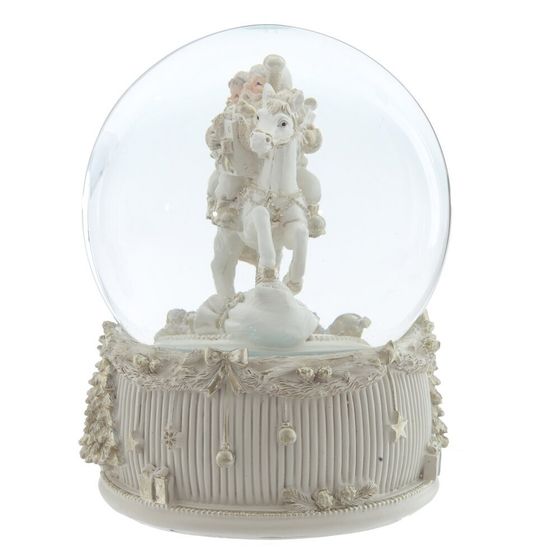 Фигурка декоративная в стекл шаре &quot;Карусель&quot; (ключ,муз), D 15 см, L14 W14 H19 см