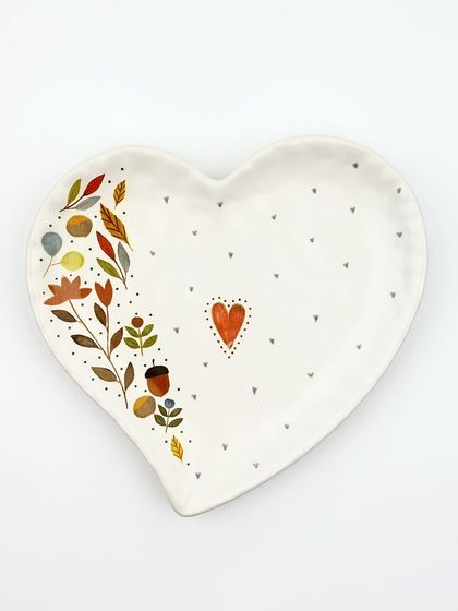 Тарелка керамическая плоская «Флора», 19×18 см, Dolce Ceramo