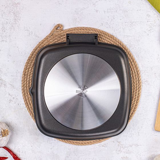 Гриль Saporelax 26x26см со складной силиконовой ручкой GREY