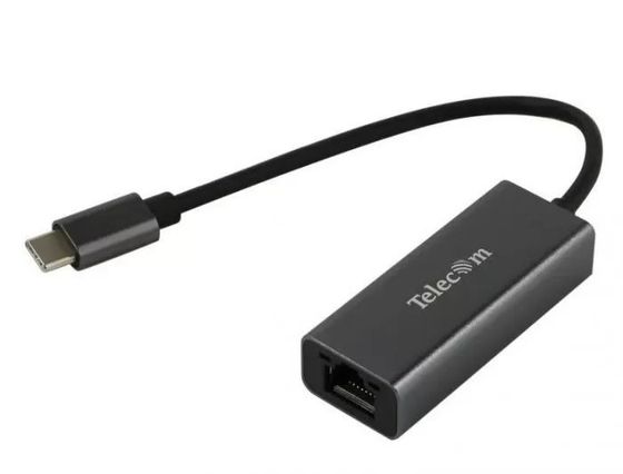 Кабель-переходник Telecom USB 3.1 Type-C -&amp;gt;RJ-45 0.15м серый (TU320M)