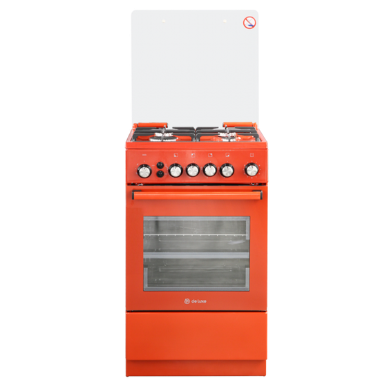 Плита газовая De Luxe 5040.40г(кр)чр 017 терракотовый