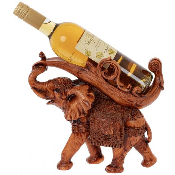 Подставка для бутылки  &quot;Слон&quot;, Д27 Ш11 В24,5 см