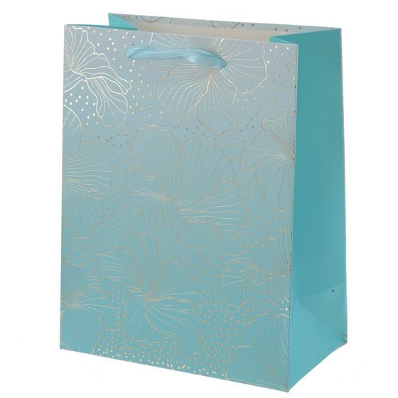 Пакет подарочный (бумага 210г/м2, блок микс 12шт), L18 W10 H23 см, 4в.