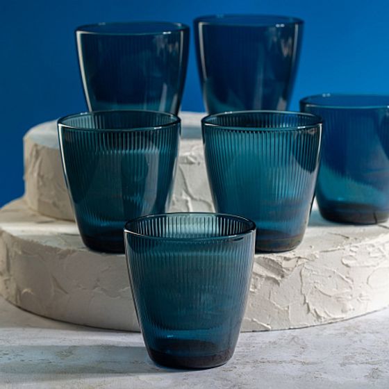 Стакан КОНЦЕПТО СТРАЙПИ ЛОНДОН ТОПАЗ 250мл низкий