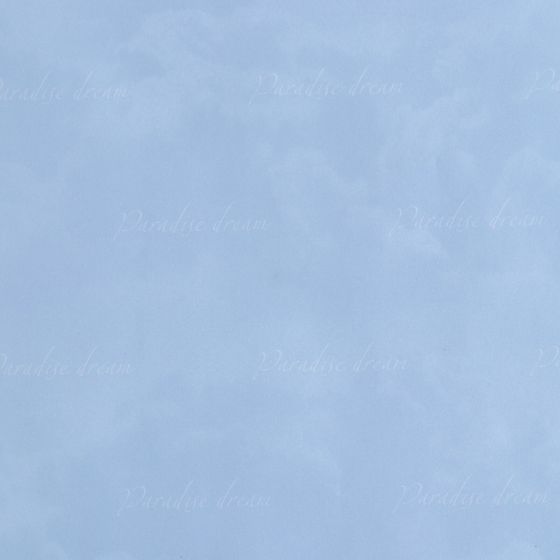 !09 Набор из 2-х листов бумаги упаковочной кратовой размер 50 × 70 см: Бумага двусторонняя «Облака» + Бумага "Сердца"