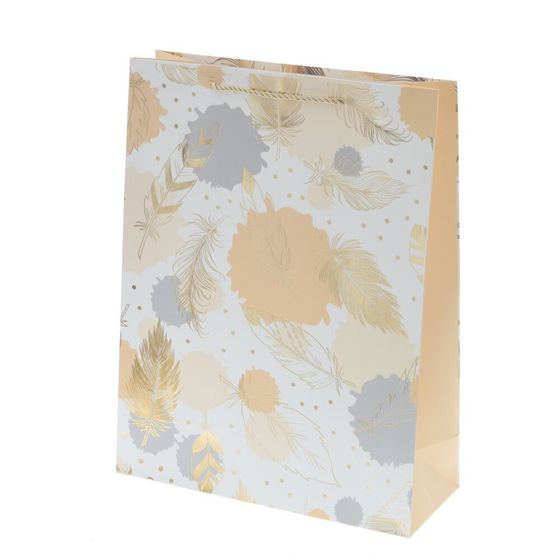 Пакет подарочный (бумага 210г/м2, блок микс 12шт), L31 W12 H40 см, 4в.