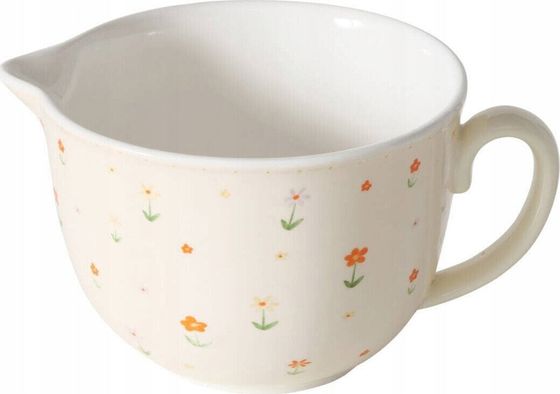 Boltze Ceramiczna miska do mieszania sałaty BLÜMI, w kwiatki, 2500 ml