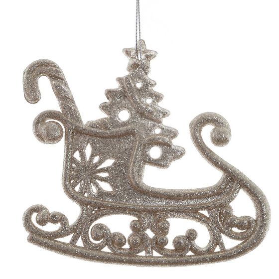 Изделие декоративное подвесное &quot;Сани&quot;, L12 W0,5 H10 см, 4в.