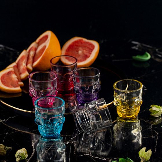 Набор стопок SKULL COLORS 6шт 50мл