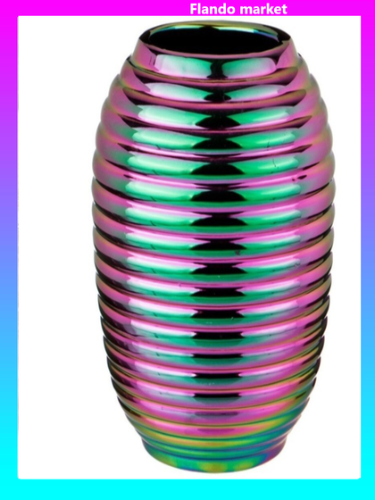 !09 Ваза 13,5*13,5*14,9 см. цвет перламутровый