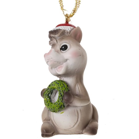 Фигурка декоративная подвесная &quot;Лошадка&quot;, L3 W3 H5 см, 4в.