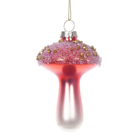 Украшение новогоднее "Гриб", L5,5 W5,5 H10 см