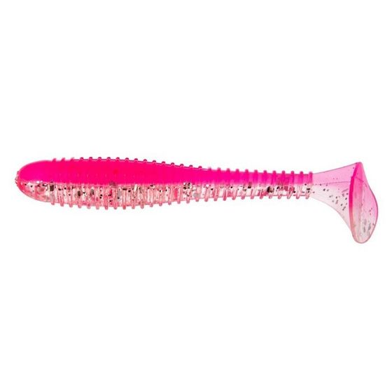 Виброхвост Helios Catcher Silver Sparkles &amp; Pink, 7 см, 7 шт. (HS-1-035)