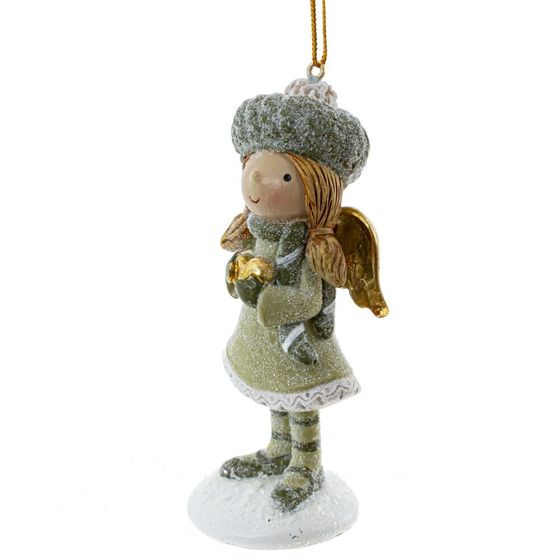 Фигурка декоративная подвесная &quot;Ангел&quot;, L4,5 W4 H11 см, 2в.