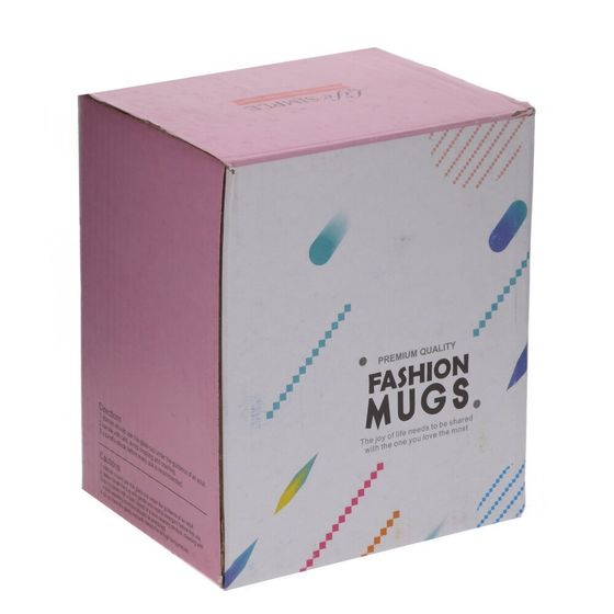 Кружка с крышкой, 360 мл, L12 W8 H12,5 см