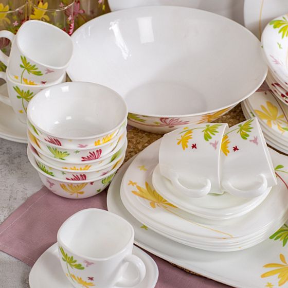 Столовый набор  КАРИН КРЕЙЗИ ФЛАУЭР 46 предметов