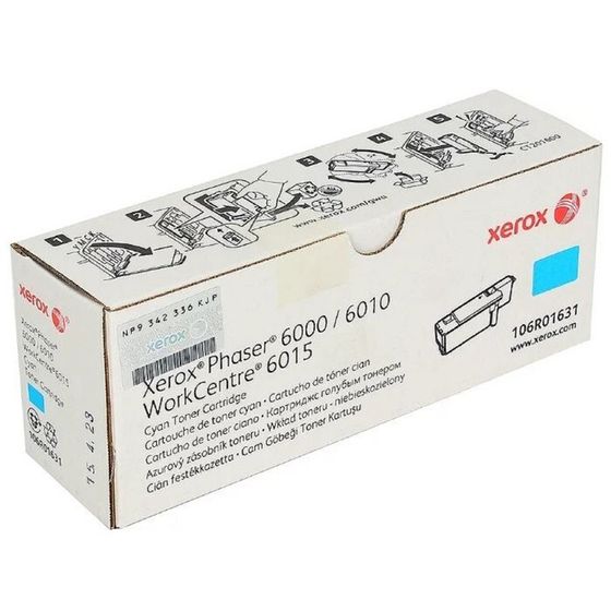 Тонер Картридж Xerox 106R01631 голубой для Xerox Ph 6000/6010N/WC 6015 (1000стр.)