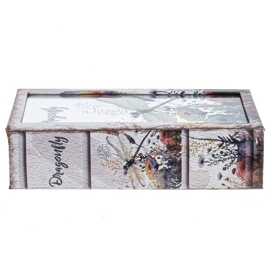 Шкатулка-книга с зеркальным элементом, Д18 Ш7 В27 см