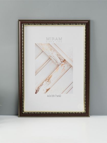 Фоторамка пластик &quot;МИРАМ&quot; 29.7х42 см, (A3) венге (пластиковый экран)