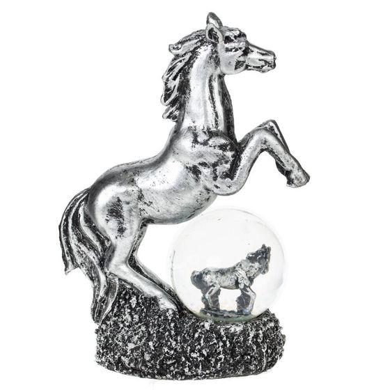 Фигурка декор в стекл шаре &quot;Лошадь&quot;, L10 W5 H14 см, 2в.