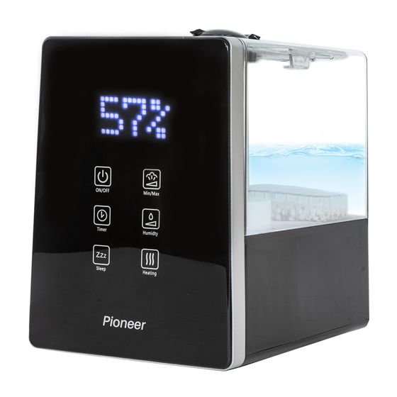 Увлажнитель воздуха Pioneer HDS12 6л 180Вт черный