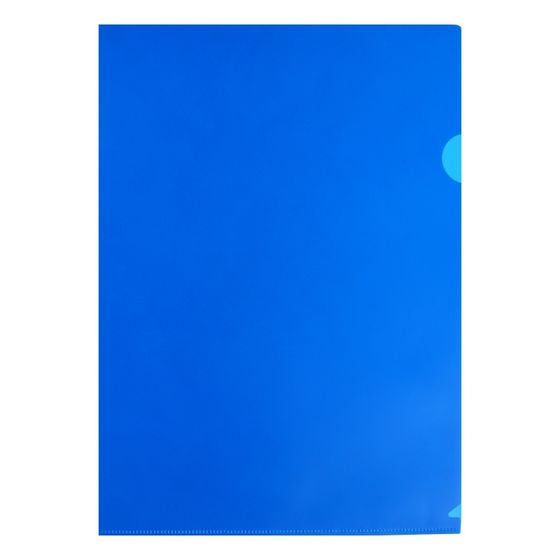 !Папка-уголок, А4, 10 штук, 180 мкм, Calligrata, непрозрачная, синяя