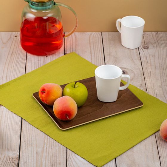 Поднос плоский NON-SLIP темный 27х20см