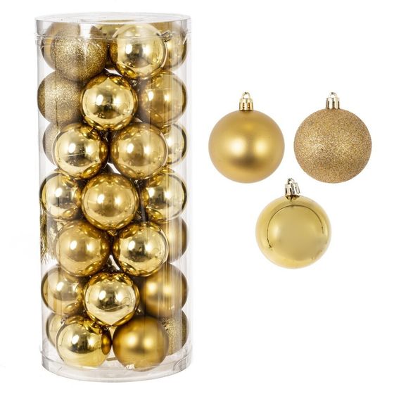 Набор из 35шт Украшение новогоднее &quot;Шар&quot;, D 6 см, L16 W16 H36 см