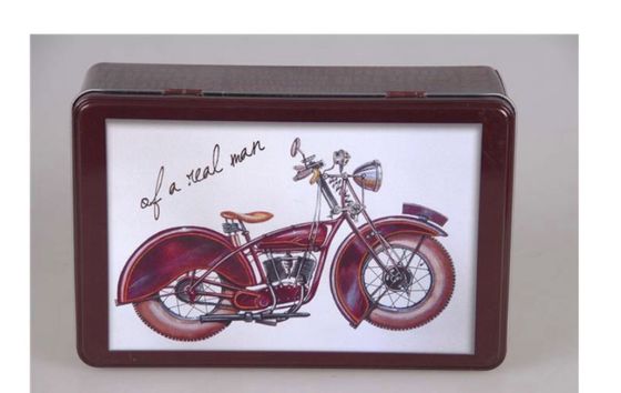 !09 Набор подарочный "Мотоцикл" (20.2x13.2x6.7)/фляга д/спиртных напитков, 200 мл и 2 стопки/, 3 предмета