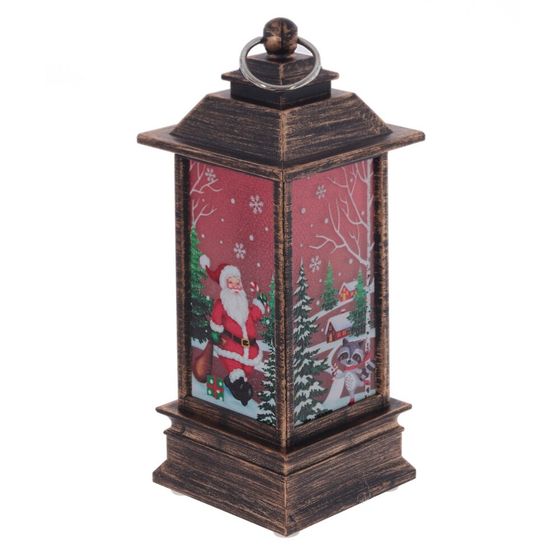 Изделие декоративное "Фонарь" (подсвет, LR44 х3шт) L5 W5 H12,5 см (блок 12), 3в.