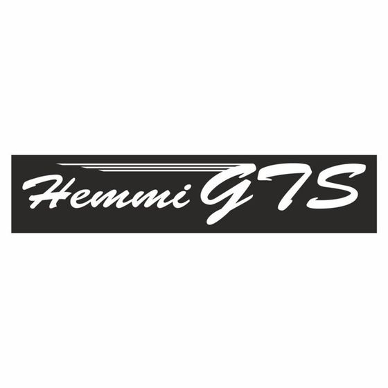 Полоса на лобовое стекло &quot;Hemmi GTS&quot;, черная, 1300 х 170 мм