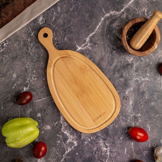 Разделочная доска BAMBOO CURVE 28x14x1.5см