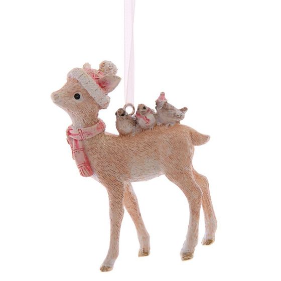 Украшение новогоднее "Олень", L6 W2,5 H9 см, 2в.