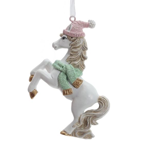 Фигурка декоративная подвесная &quot;Лошадка&quot;, L9 W2 H8,5 см, 2в.