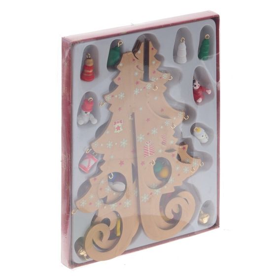 Фигурка декоративная &quot;Ёлка&quot;, L14 W1,5 H18,5 см, 3в.